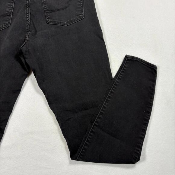 Levis Signature Womens Skinny Jeans Black Denim Size 14 Mid Rise Y2K Stretch - Picture 14 of 16